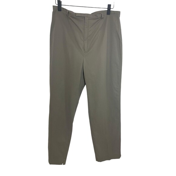 Banana Republic Pants - Banana Republic Stretch Pants Women's Sz 10 High Rise Thin Waist Dark Beige Ankl